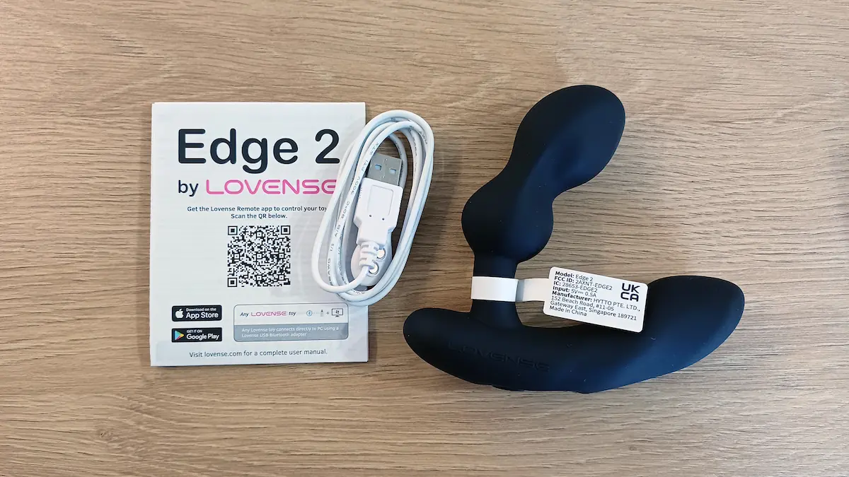 Lieferumfang des Lovense Edge 2