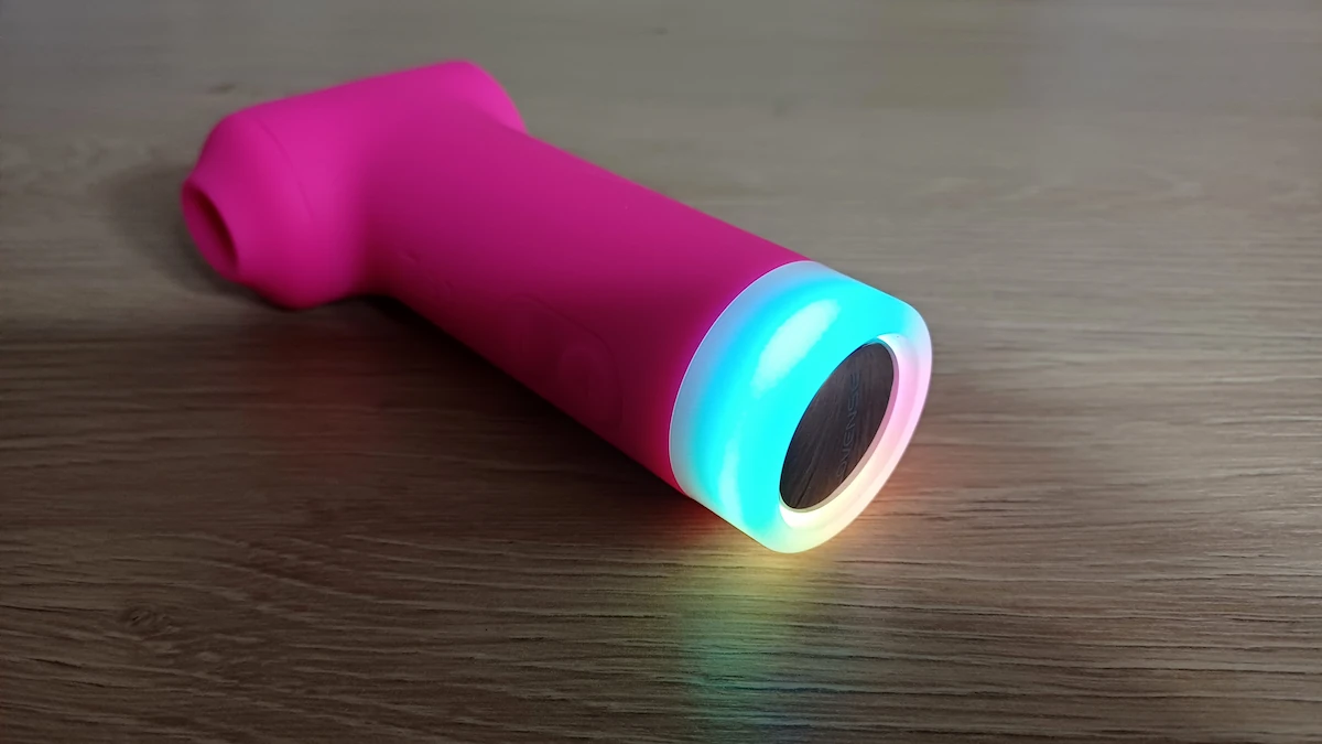 Mehrfarbig leuchtender LED-Lichtring des Lovense Fizz